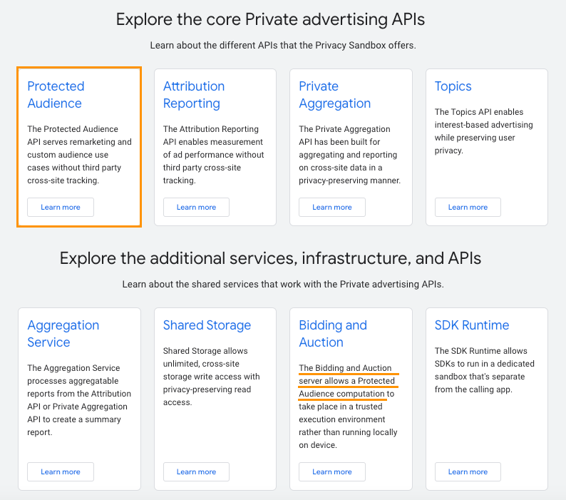 Private Sandbox API types